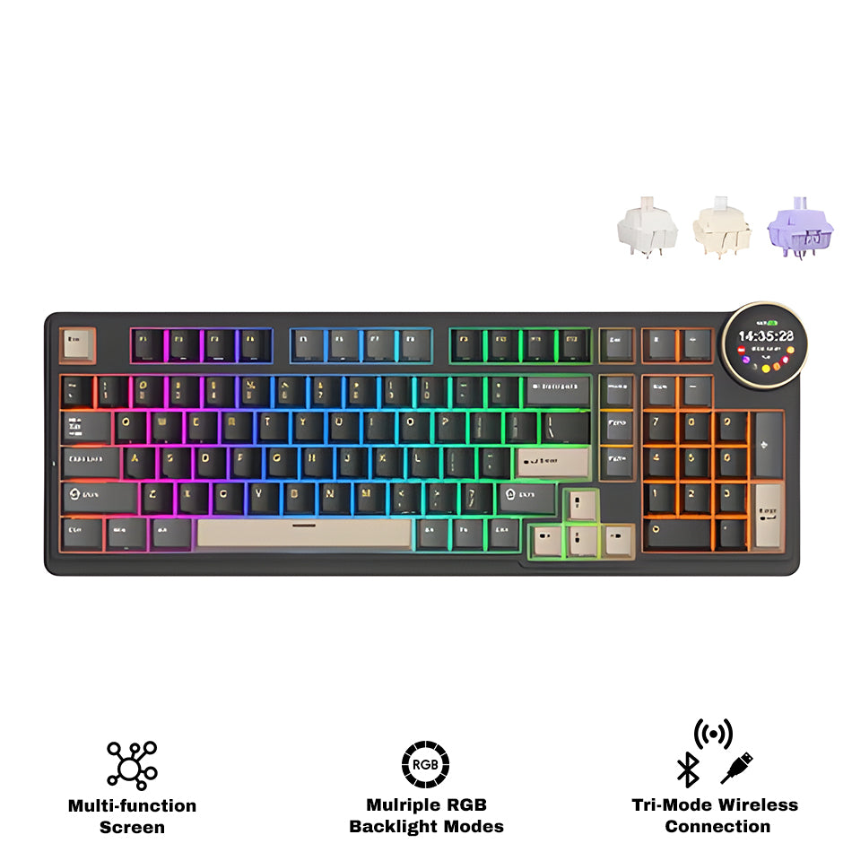 Royal Kludge RK-N99 Tri-Mode RGB 98 Keys Hot Swappable Mechanical Keyboard 