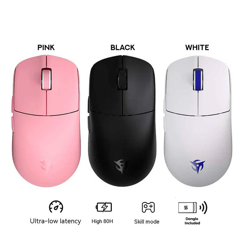 Souris Gaming Sans Fil Ninjutso Sora V2 Superlight 39g - Capteur 8000Hz, SnappyFire, Autonomie 80h - Blanc - 6