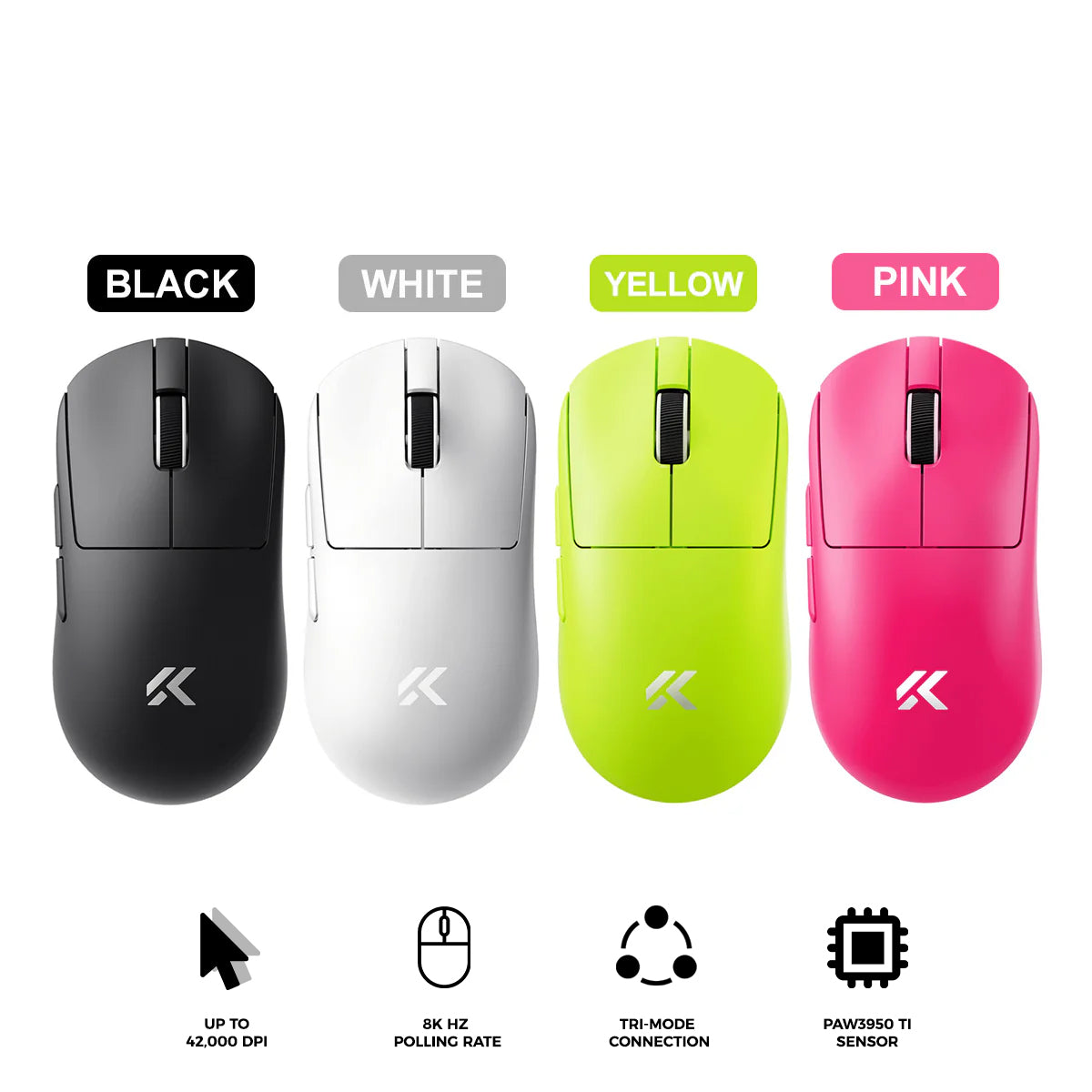 MCHOSE A7 V2 Ultra Tri-Mode Lightweight All-round Gaming Mouse | DataBlitz