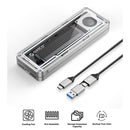 Orico Aluminum Crystal M.2 SSD Enclosure with Fan (AAGM2-U4-SV-BP)