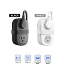 Orico AP3 7-Port 15.5W Travel Power Strip (Black, White)