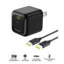 Baseus EnerFill FN21 Fast Charger 1C 30W includes USB-C to USB-C Cable 60W 1m (Cosmic Black) (E0122100)