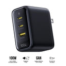 Baseus EnerFill FE22 Fast Charger 2C+U 100W (Cosmic Black) (E0124000)