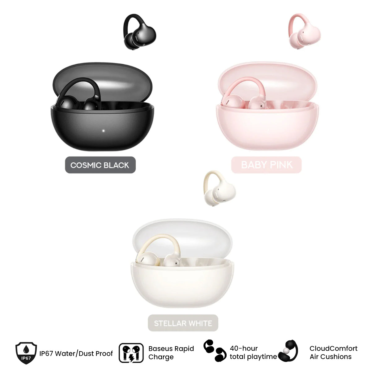 Baseus Bowie MC2 Air Open-Ear True Wireless Earbuds