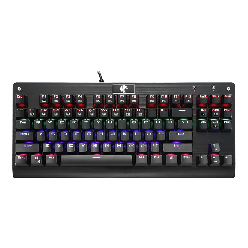 E-YOOSO Falcon Mechanical Gaming Keyboard Green Switch Z-77 (Black)