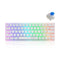 E-Yooso Z-11 Tri-Mode RGB 61 Keys Hot Swappable Mechanical Keyboard White (Red Switch, Blue Switch)