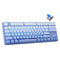 E-Yooso Z-87 Ice Blue Single Light 87 Keys Wired Mechanical Keyboard Blue/White (Blue Switch)