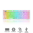 Redragon Irelia Pro K658 RGB Tri-Mode 94-Key Hot-Swappable Wireless Mechanical Keyboard (Transparent White)