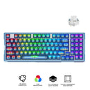 E-Yooso Z-94J Tri-Mode RGB 94-Keys Hot-Swappable Mechanical Keyboard Crystal Blue (Linear White Switch)