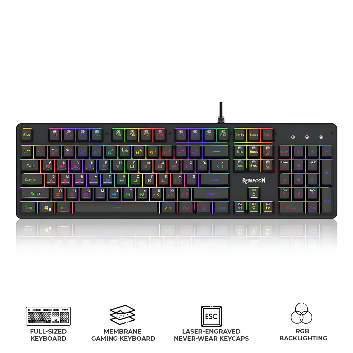 Redragon K514 Nagato RGB Wired Gaming Keyboard