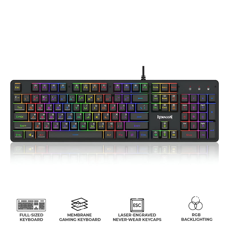 Redragon K514 Nagato RGB Wired Gaming Keyboard