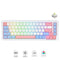 Redragon K709WBP RGB Nova Pro 81 Keys 75% Hot-Swappable Gasket-Mounted Wireless Mechanical Gaming Keyboard (Mint Mambo Switch) (Wonder Pink & Blue)