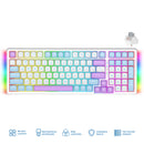 E-Yooso Z-99 RGB 99-Keys Tri-Mode Mechanical Keyboard White/Blue/Purple (Silverwood Switch)