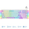 E-Yooso Z-99 RGB 99-Keys Tri-Mode Mechanical Keyboard White/Blue/Purple (Silverwood Switch)