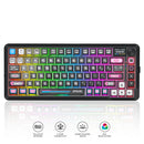 Redragon K708MC RGB Flekact Pro 82 Keys 75% Gasket Mounted Wireless Mechanical Keyboard with Customizable Smart LCD Screen (Special Keycaps Ed.)