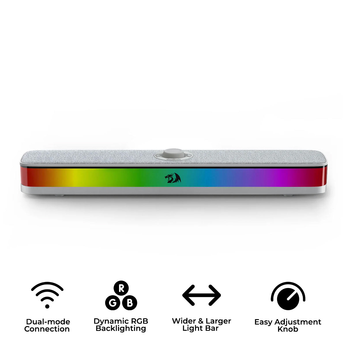 Redragon GS515G Neo Dual-Mode Connection RGB Soundbar (Grey)