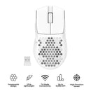 Redragon M725W-LIT Astrolabe Lite 10000DPI 3-Modes Honeycomb Lightweight Gaming Mouse (White)