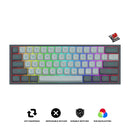 Redragon Fizz RGB Wired Mechanical Gaming Keyboard - Dust Proof Red Switch (Gradient Grey) (K617GG-RGB)