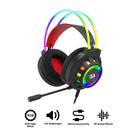 Redragon Circa H281 RGB Wired Gaming Headset (Black)