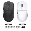 E-Yooso X-44 Pro+ Lightweight Tri-Mode Gaming Mouse (Black, White)