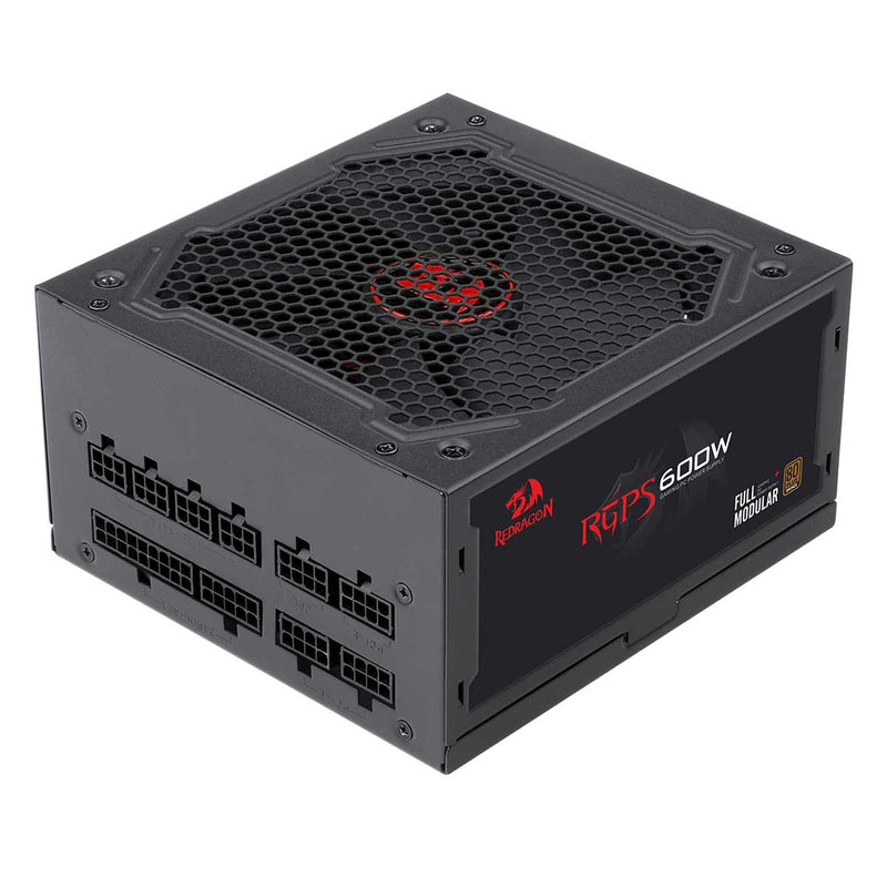 Redragon GC-PS0003 RGPS-600W 80+ Bronze Full Modular ATX Gaming PC Power Supply
