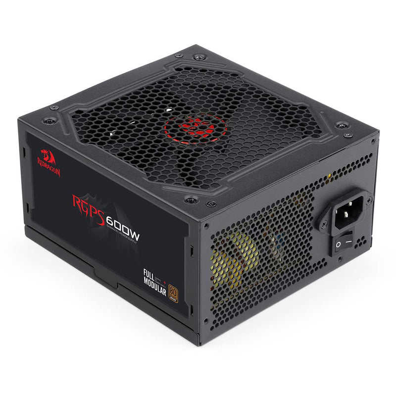 Redragon GC-PS0003 RGPS-600W 80+ Bronze Full Modular ATX Gaming PC Power Supply