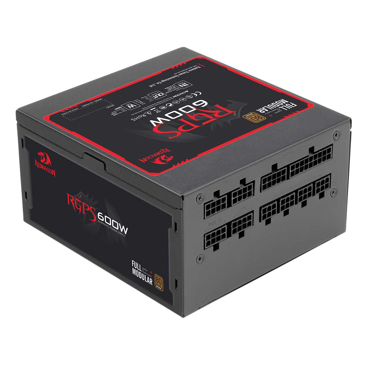Redragon GC-PS0003 RGPS-600W 80+ Bronze Full Modular ATX Gaming PC Power Supply
