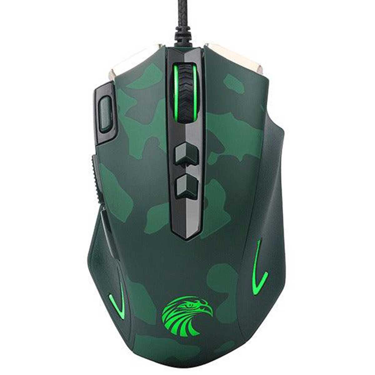 E-Yooso X-3 Ergonomic Gaming Mouse (Green Camouflage)