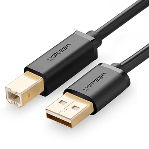 UGreen USB 2.0 AM To BM Print Cable - 5M (Black) (US135/10352)