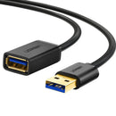 UGreen USB 3.0 A Male To Female Extension Cable - 1M (Black) (US129/10368)