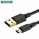 UGreen USB 2.0 A Male To Mini USB 5 Pin Male Cable - 1m (Black) (US132/10355)