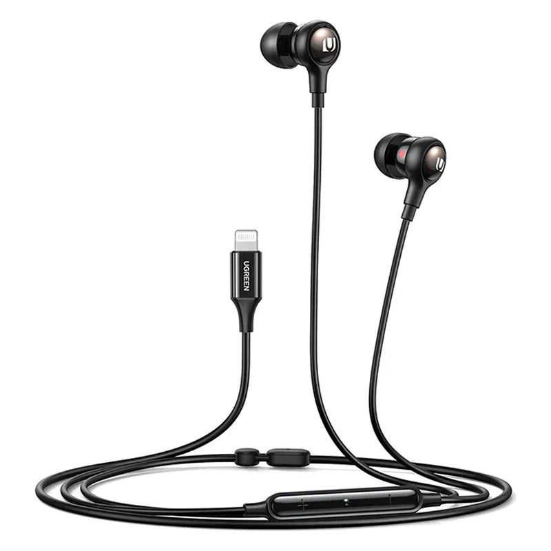UGreen In-Ear Earphones With Lightning Connector (Black) (EP103/30631)