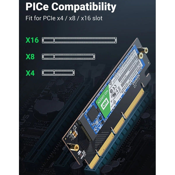 Ugreen PCIe Gen 4 x16 to M.2 NVMe Expansion Card (CM465/30715)