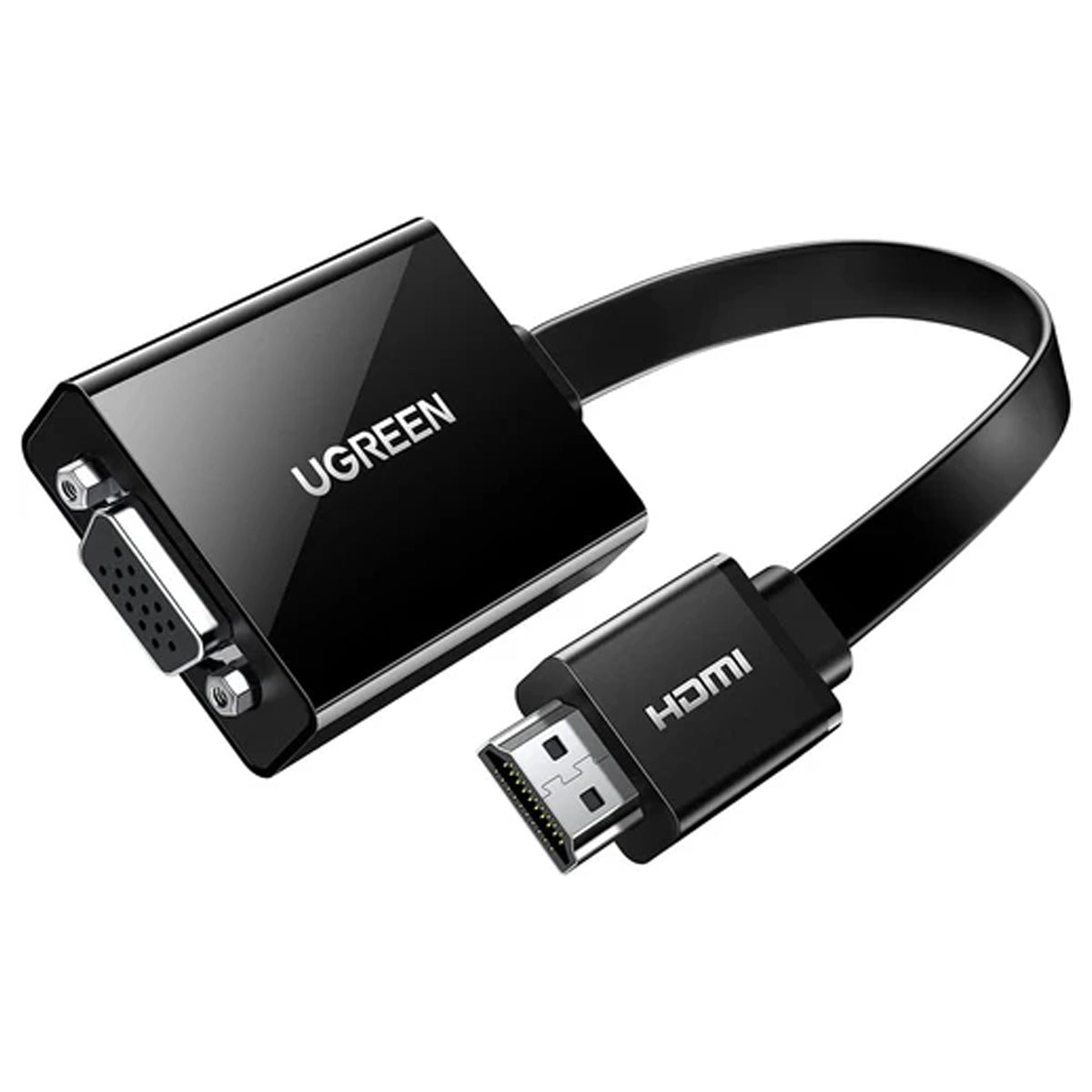 UGreen HDMI To VGA Converter With Audio - 25cm (Black) (MM103/40248)