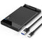 UGreen USB-C 3.1 To 2.5" SATA Hard Drive Enclosure (6GBPS) - 50CM (Black) (US221/50743)