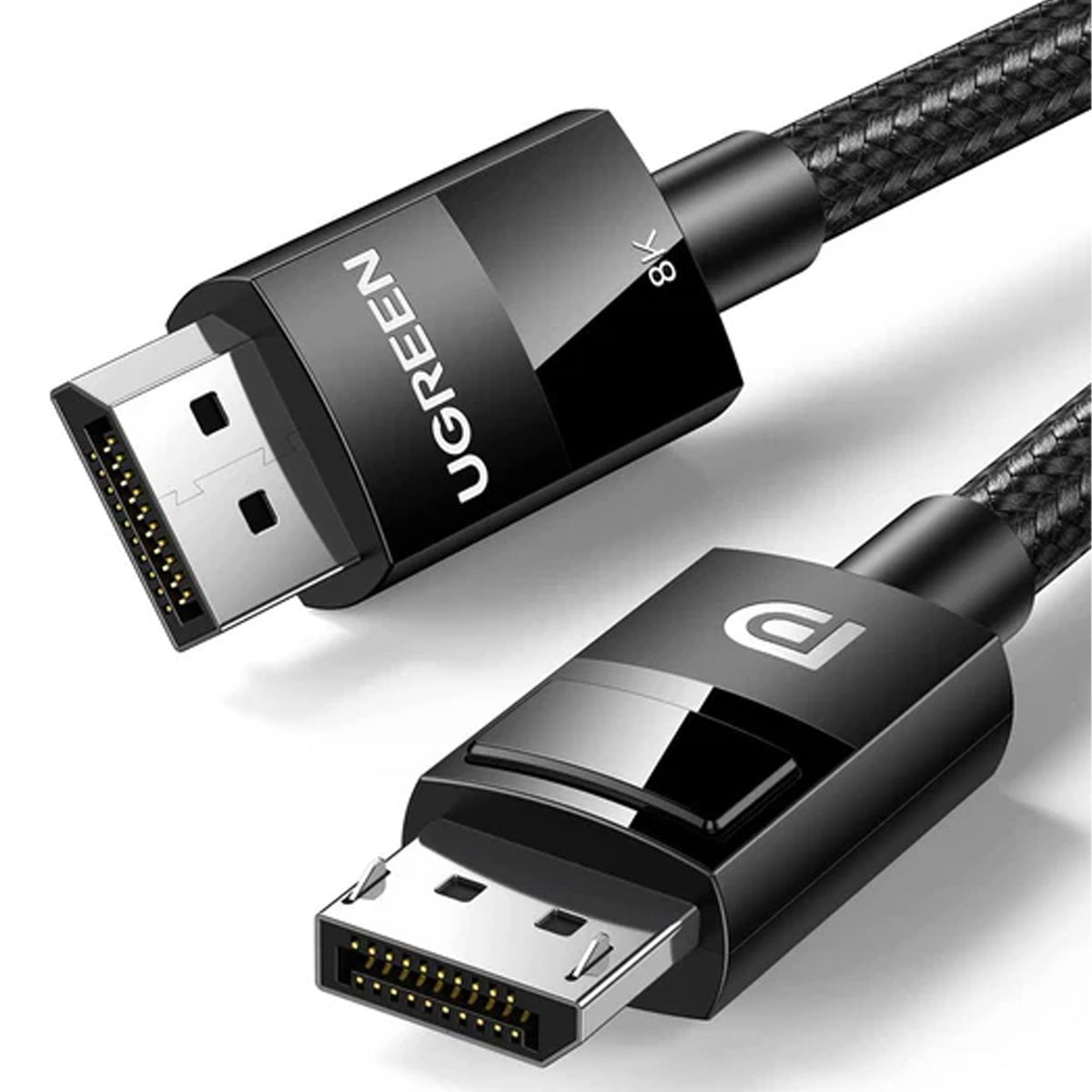 UGREEN DP 1.4 Male To Male Plastic Case Braided Cable 2M (DP114/80392)