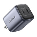 UGreen Nexode 45w Dual USB-C PD3.0 GAN Fast Charger (Space Grey) (CD294/90572)