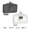 Promate PowerUp-10 Duo 10000mAh 20W Ultra-Compact Fast Charging PowerBank with Dual Folding USB-C & Lightning Connector (Black, White)