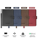 Promate PassMate Anti-Loss Slim Leather Passport Holder with RFID Protection & Smart Tracking