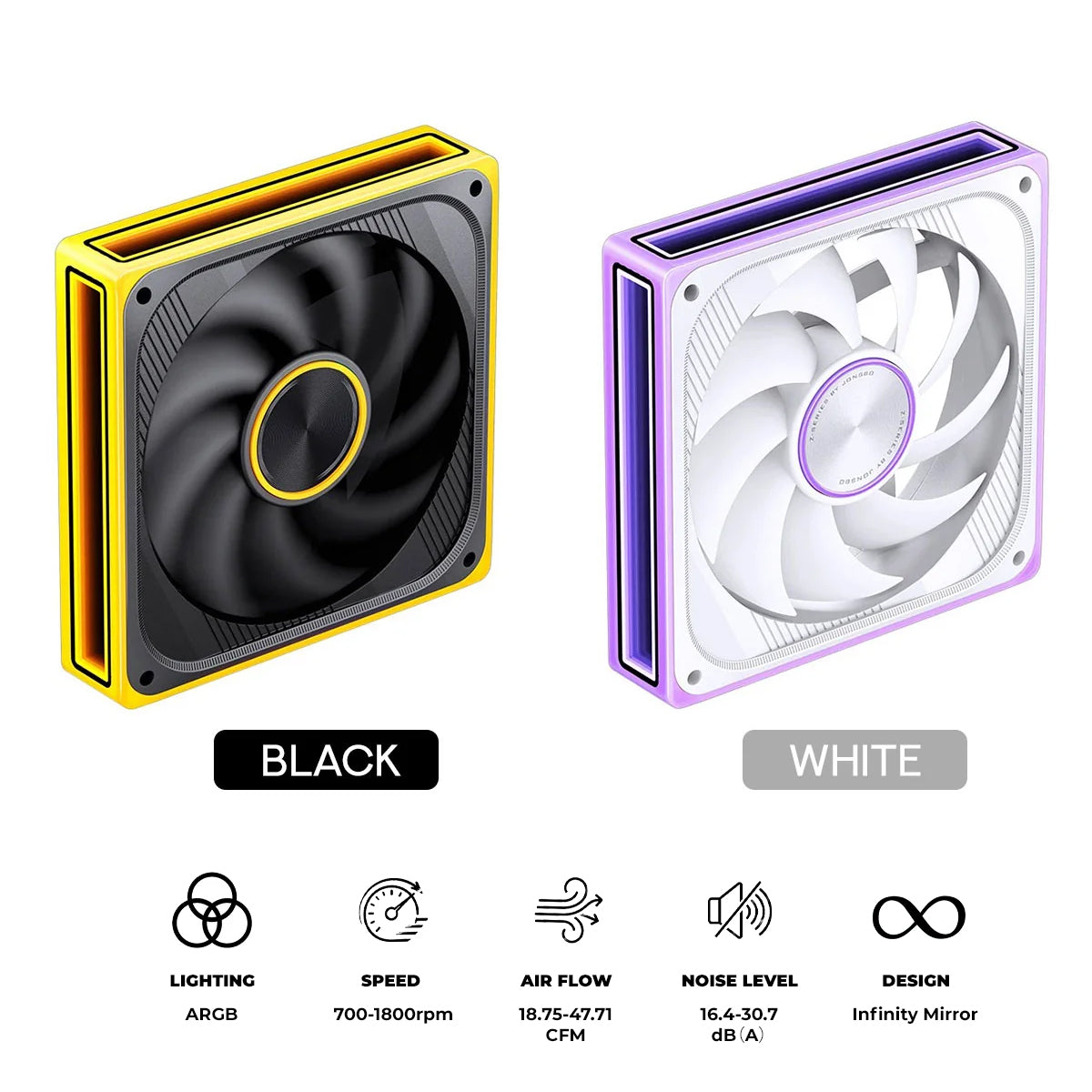 Jonsbo ZE-120 120mm ARGB Infinity Mirror Series Fan