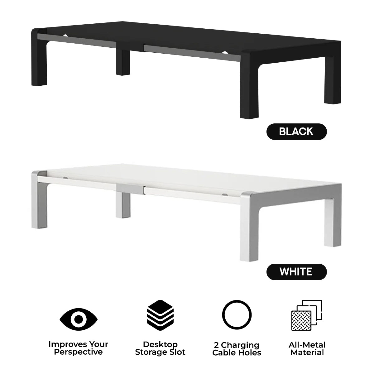 Ledetech LD-N16 All-Metal Monitor Stand - L600xW240xH110mm