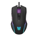 Onikuma CW905 6400 DPI Wired Gaming Mouse 7 Buttons Design RGB (Black)