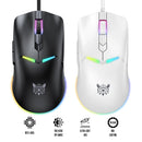 Onikuma CW929 Professional Wired Gaming Mouse (Black, White)