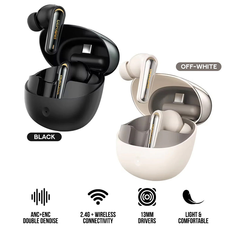 Onikuma TX610 Dual Mode Gaming Earbuds with ANC + ENC
