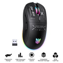 Onikuma CW935 RGB Tri-Mode Wireless Gaming Mouse (Black)