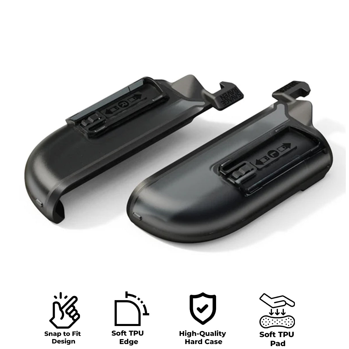 Skull & Co. FissionGrip Joy-Con Cover for Nintendo Switch 2 (Black) (NS2FSG-JC-BK)