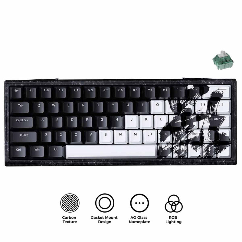 WLMouse YING63 Forged Carbon Fiber Keyboard YING (Magnetic Jade Pro)