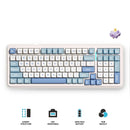 MCHOSE K99 V2 RGB Tri-Mode Hot-Swappable Mechanical Keyboard (Sky Blue) (Hyacinth Purple Switch)