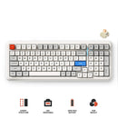 Mchose K99 V2 RGB Tri-Mode Hot-Swappable Mechanical Keyboard (Retro White) (Icy Creamsicle Switch)