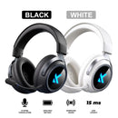 MCHOSE X9 RGB Wireless Gaming Headset (Black, White)